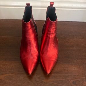 Anine Bing Red Hot Boots!!! Pairs with a great pair of Jeans and Blazer!!!